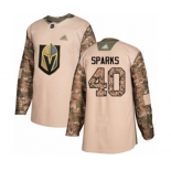 Men's Vegas Golden Knights #40 Garret Sparks Authentic Camo Veterans Day Practice Hockey Jersey