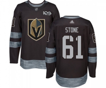 Men's Vegas Golden Knights #61 Mark Stone Authentic Black 1917-2017 100th Anniversary Hockey Jersey