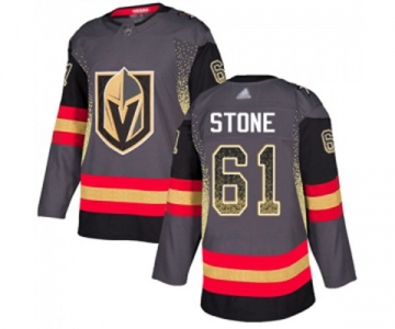 Men's Vegas Golden Knights #61 Mark Stone Authentic Black Drift Fashion Hockey Jersey