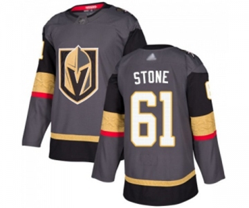 Men's Vegas Golden Knights #61 Mark Stone Authentic Gray Home Hockey Jersey