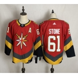 Men's Vegas Golden Knights #61 Mark Stone Authentic Red Hockey Jersey