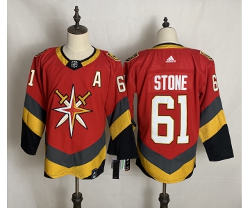 Men's Vegas Golden Knights #61 Mark Stone Authentic Red Hockey Jersey