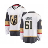 Men's Vegas Golden Knights #61 Mark Stone Authentic White Away Fanatics Branded Breakaway Hockey Jersey