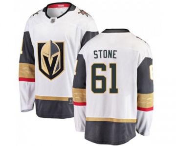 Men's Vegas Golden Knights #61 Mark Stone Authentic White Away Fanatics Branded Breakaway Hockey Jersey