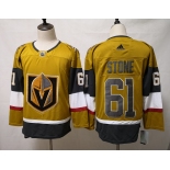 Men's Vegas Golden Knights #61 Mark Stone Authentic golden 2020 Hockey Jersey