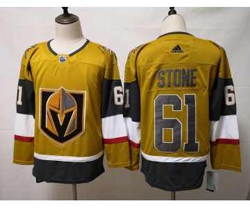 Men's Vegas Golden Knights #61 Mark Stone Authentic golden 2020 Hockey Jersey