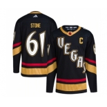 Men's Vegas Golden Knights #61 Mark Stone Black 2022-23 Reverse Retro Stitched Jersey