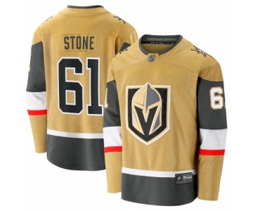 Men's Vegas Golden Knights #61 Mark Stone Fanatics Branded Gold 2020-21 Alternate Premier Breakaway Player Jersey