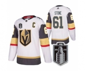 Men's Vegas Golden Knights #61 Mark Stone White 2023 Stanley Cup Final Stitched Jersey