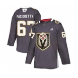 Men's Vegas Golden Knights #67 Max Pacioretty Grey Latino Heritage Night Stitched Hockey Jersey