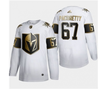 Men's Vegas Golden Knights #67 Max Pacioretty White Golden Edition Limited Stitched Hockey Jersey