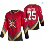 Men's Vegas Golden Knights #75 Ryan Reaves Authentic Red Retro Hockey Jersey