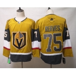 Men's Vegas Golden Knights #75 Ryan Reaves Authentic golden 2020 Hockey Jersey