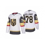 Men's Vegas Golden Knights #78 Pierre-Edouard Bellemare White 2017-2018 Season Jersey