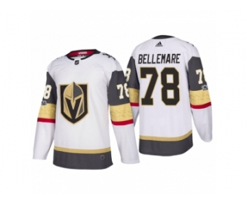 Men's Vegas Golden Knights #78 Pierre-Edouard Bellemare White 2017-2018 Season Jersey