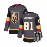 Men's Vegas Golden Knights #81 Jonathan Marchessault Gray 2023 Stanley Cup Final Stitched Jersey