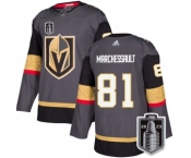 Men's Vegas Golden Knights #81 Jonathan Marchessault Gray 2023 Stanley Cup Final Stitched Jersey