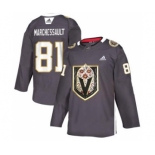 Men's Vegas Golden Knights #81 Jonathan Marchessault Grey Latino Heritage Night Stitched Hockey Jersey