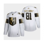 Men's Vegas Golden Knights #81 Jonathan Marchessault White Golden Edition Limited Stitched Hockey Jersey