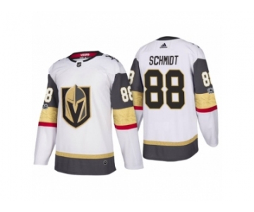 Men's Vegas Golden Knights #88 Nate Schmidt White 2017-2018 Season Jersey