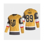 Men's Vegas Golden Knights #89 Alex Tuch 2020-21 Authentic Player Alternate Stitched Hockey Jersey Gold