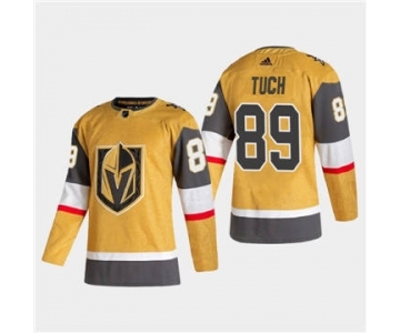 Men's Vegas Golden Knights #89 Alex Tuch 2020-21 Authentic Player Alternate Stitched Hockey Jersey Gold