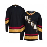 Men's Vegas Golden Knights Blank Black 2022-23 Reverse Retro Stitched Jersey