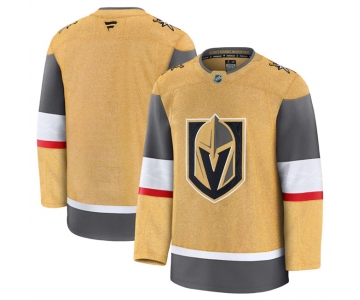 Men's Vegas Golden Knights Blank Gold 2024-25 Home Stitched Hockey Jersey