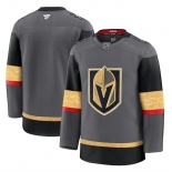 Men's Vegas Golden Knights Blank Grey 2024-25 Alternate Stitched Hockey Jersey