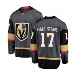 Vegas Golden Knights #17 Vegas Strong Authentic Black Home Fanatics Branded Breakaway NHL Jersey