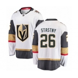 Vegas Golden Knights #26 Paul Stastny Authentic White Away Fanatics Branded Breakaway NHL Jersey