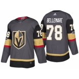 Vegas Golden Knights #78 Pierre-Edouard Bellemare Steel Grey 2017-2018 Season Stitched NHL Jersey