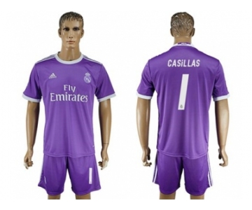 Real Madrid #1 Casillas Away Soccer Club Jersey1