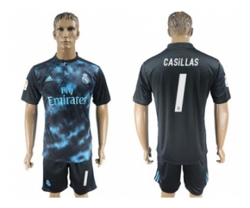 Real Madrid #1 Casillas Away Soccer Club Jersey