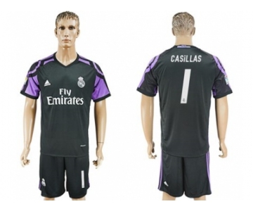 Real Madrid #1 Casillas Sec Away Soccer Club Jersey