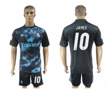 Real Madrid #10 James Away Soccer Club Jersey 4