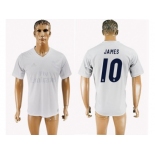 Real Madrid #10 James Marine Environmental Protection Home Soccer Club Jersey 1