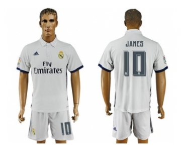 Real Madrid #10 James White Home Soccer Club Jersey4