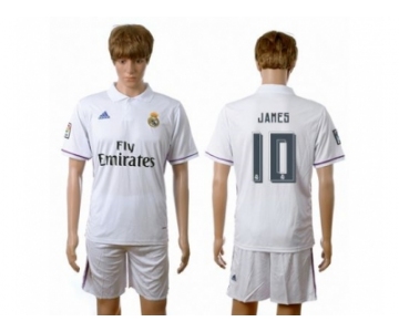 Real Madrid #10 James White Home Soccer Club Jersey5