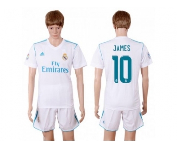 Real Madrid #10 James White Home Soccer Club Jersey