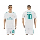 Real Madrid #10 Modric Home Soccer Club Jersey 1