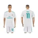 Real Madrid #11 Bale White Home Soccer Club Jersey 1