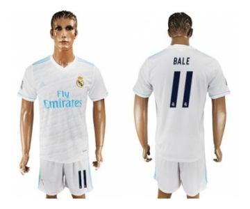 Real Madrid #11 Bale White Home Soccer Club Jersey 2