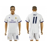 Real Madrid #11 Bale White Home Soccer Club Jersey3