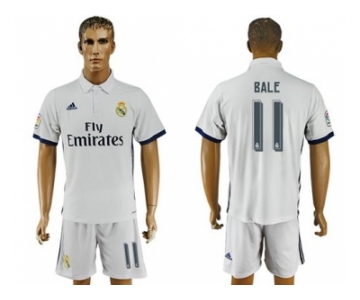 Real Madrid #11 Bale White Home Soccer Club Jersey4