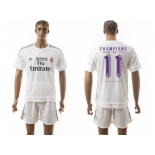 Real Madrid #11 Champions White Home Soccer Club Jersey