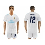 Real Madrid #12 Marcelo White Home Soccer Club Jersey 2