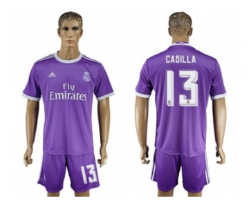 Real Madrid #13 Casilla Away Soccer Club Jersey