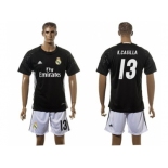 Real Madrid #13 K.Casilla Black Goalkeeper Soccer Club Jersey 1