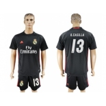 Real Madrid #13 K.Casilla Black Goalkeeper Soccer Club Jersey